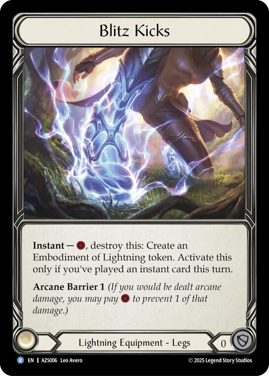 Blitz Kicks [AZS006] (Armory Deck: Zyggy)  Rainbow Foil