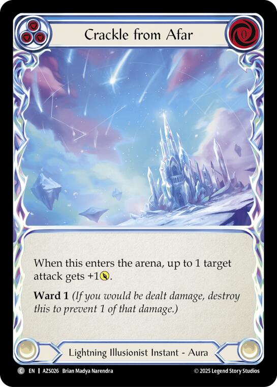 Crackle From Afar (Blue) [AZS026] (Armory Deck: Zyggy)