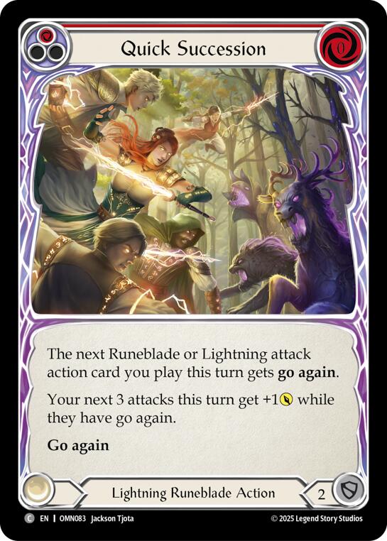 Quick Succession (Red) [OMN083] (Omens of the Third Age)