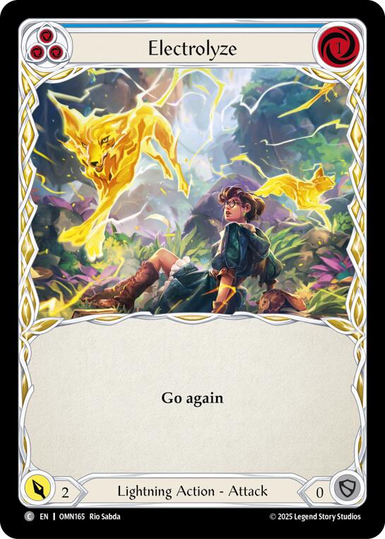 Electrolyze (Blue) [OMN165] (Omens of the Third Age)  Rainbow Foil