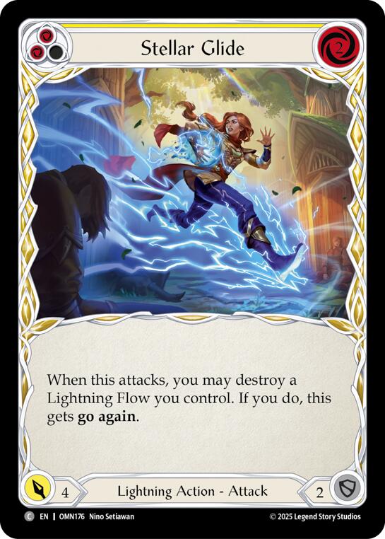 Stellar Glide (Yellow) [OMN176] (Omens of the Third Age)  Rainbow Foil