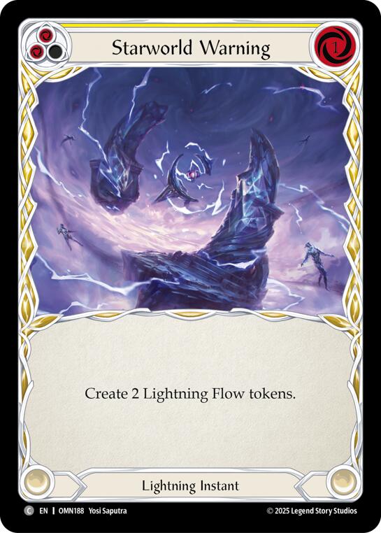 Starworld Warning (Yellow) [OMN188] (Omens of the Third Age)