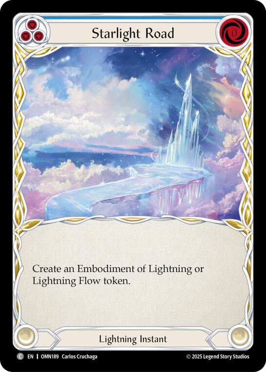 Starlight Road (Blue) [OMN189] (Omens of the Third Age)  Rainbow Foil
