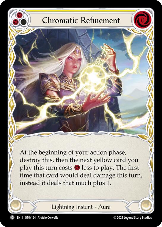 Chromatic Refinement (Yellow) [OMN194] (Omens of the Third Age)  Rainbow Foil