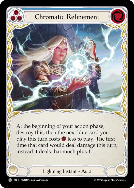 Chromatic Refinement (Blue) [OMN195] (Omens of the Third Age)  Rainbow Foil