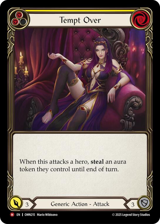 Tempt Over (Yellow) [OMN215] (Omens of the Third Age)  Rainbow Foil