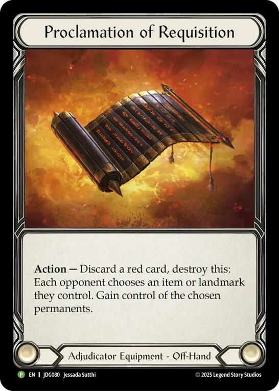 Proclamation of Requisition [JDG080] (Promo)