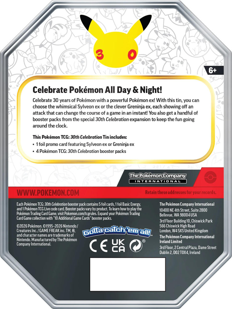 30th Celebration Tin [Sylveon ex]