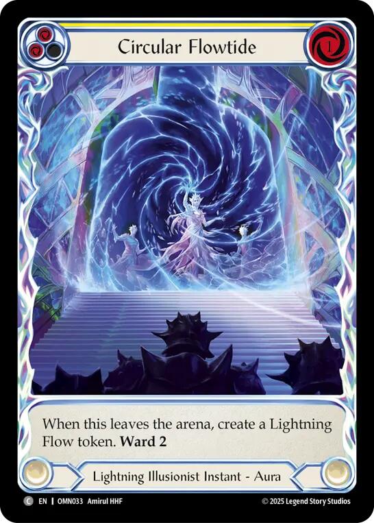 Circular Flowtide (Yellow) (Extended Art) [OMN033] (Omens of the Third Age)  Cold Foil