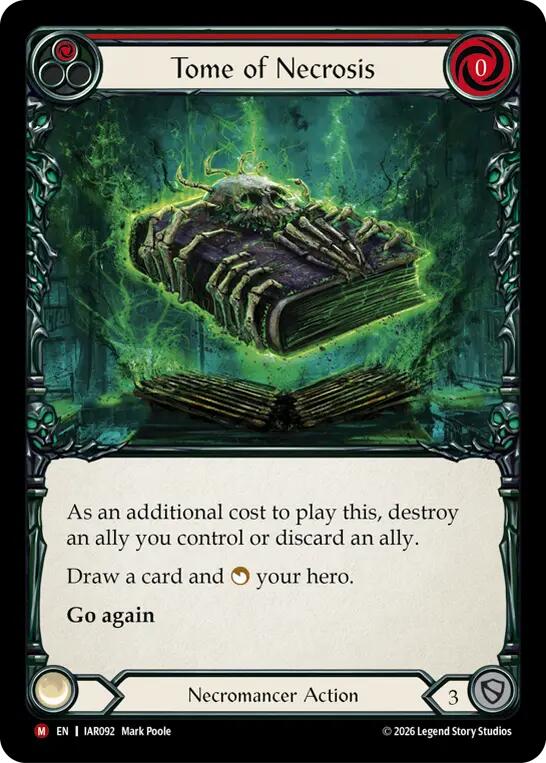 Tome of Necrosis [IAR092] (Usurp the Shadow Throne)  Rainbow Foil