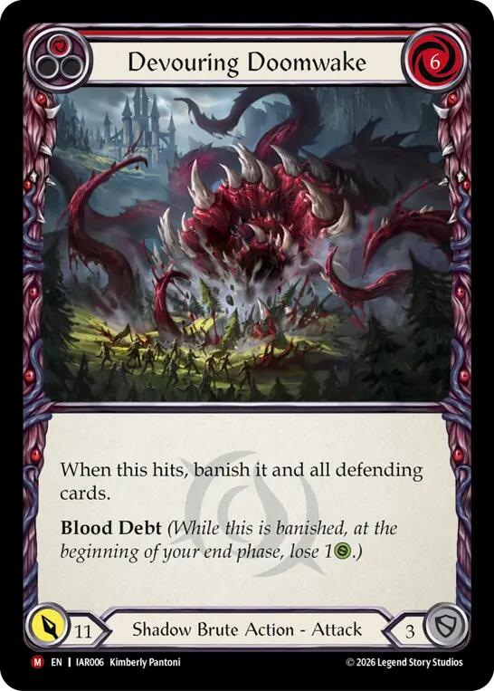 Devouring Doomwake [IAR006] (Usurp the Shadow Throne)  Rainbow Foil