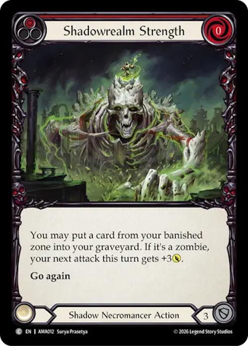 Shadowrealm Strength (Red) [AMA012] (Armory Deck: Malice)