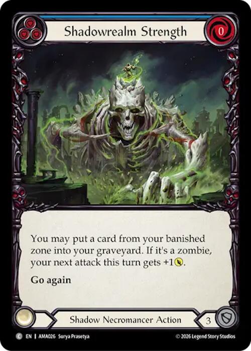 Shadowrealm Strength (Blue) [AMA026] (Armory Deck: Malice)