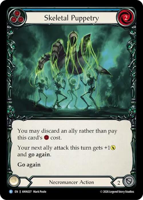 Skeletal Puppetry (Blue) [AMA027] (Armory Deck: Malice)