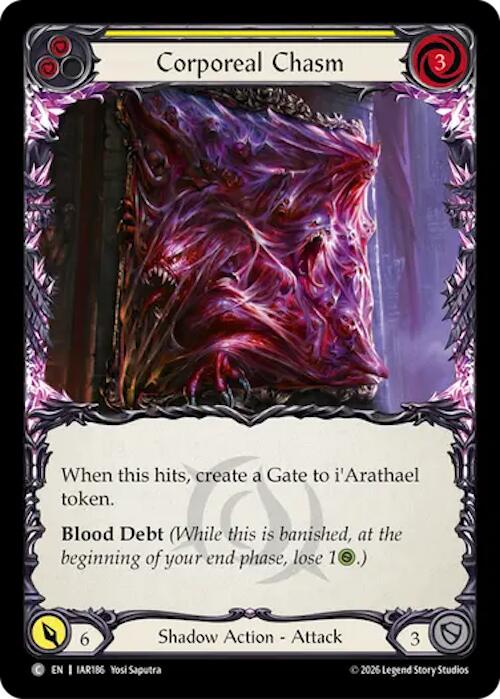 Corporeal Chasm (Yellow) [IAR186] (Usurp the Shadow Throne)