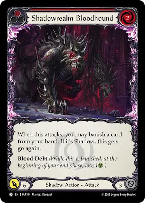 Shadowrealm Bloodhound (Red) [IAR194] (Usurp the Shadow Throne)