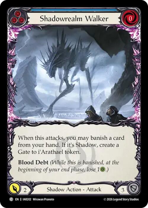 Shadowrealm Walker (Blue) [IAR202] (Usurp the Shadow Throne)  Rainbow Foil