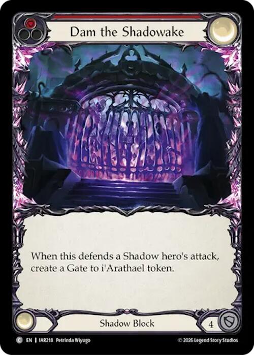 Dam the Shadowake (Red) [IAR218] (Usurp the Shadow Throne)