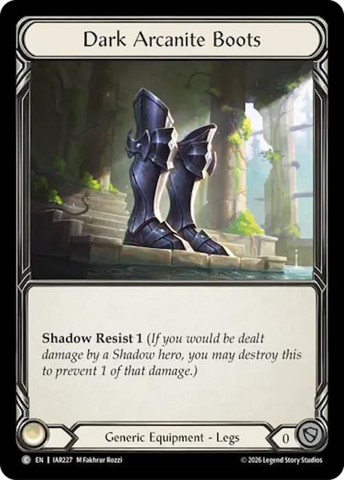 Dark Arcanite Boots [IAR227] (Usurp the Shadow Throne)