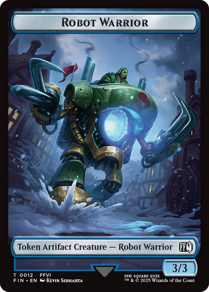 Emblem - Sephiroth, One-Winged Angel // Robot Warrior Double-Sided Token [FINAL FANTASY Tokens]