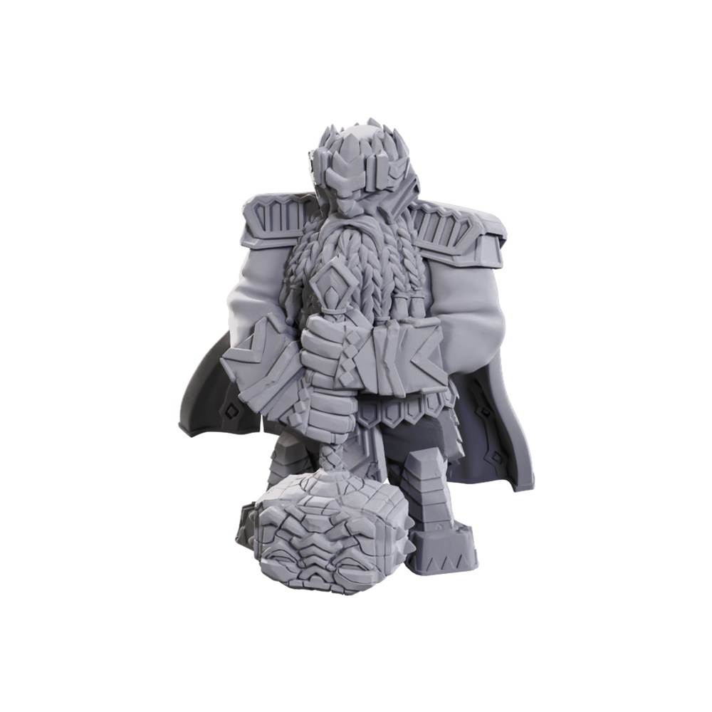Pathrfinder Deep Cuts Unpainted Miniature: Male Dwarf Champion