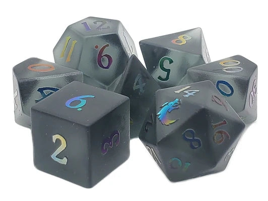 Old School Dice Gem Stone Dice