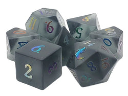 Old School Dice Gem Stone Dice