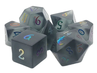 Old School Dice Gem Stone Dice