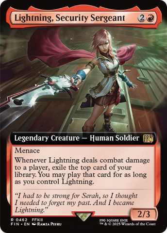 Lightning, Security Sergeant (Extended Art) [FINAL FANTASY]