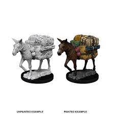 Deep Cuts Unpainted Miniatures: W1 Pack Mule