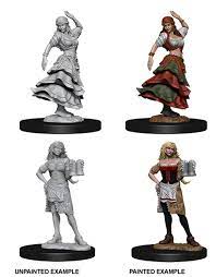 Deep Cuts Unpainted Miniatures: W1 Bartender Dancing Girl