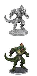 Dungeons & Dragons Nolzur`s Marvelous Unpainted Miniatures:  W1 Lizardfolk Render
