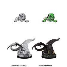 Dungeons & Dragons Nolzur`s Marvelous Unpainted Miniatures: W1 Black Dragon Wyrmling