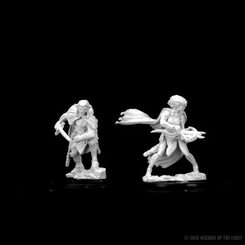 Dungeons & Dragons Nolzur`s Marvelous Unpainted Miniatures: W12 Drow Mage & Drow Priestess