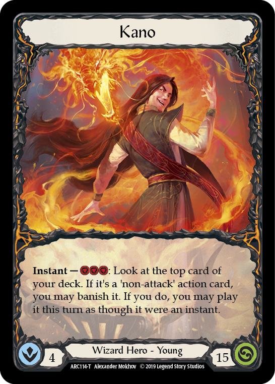 Kano // Kano, Dracai of Aether [ARC114-T // ARC113-T] (Arcane Rising)  1st Edition Normal
