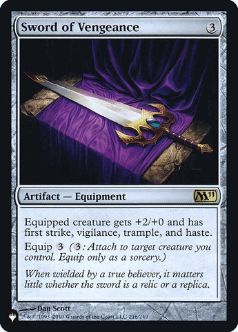 Sword of Vengeance [Secret Lair: Heads I Win, Tails You Lose]