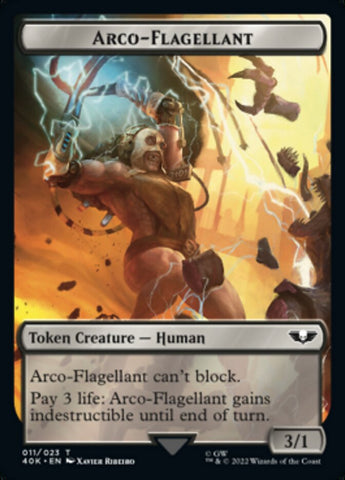 Soldier (004) // Arco-Flagellant Double-Sided Token (Surge Foil) [Warhammer 40,000 Tokens]