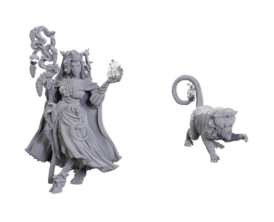 Critical Role Unpainted Miniature: Fearne Calloway & Mister