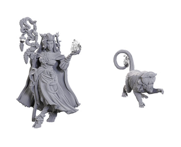 Critical Role Unpainted Miniature: Fearne Calloway & Mister