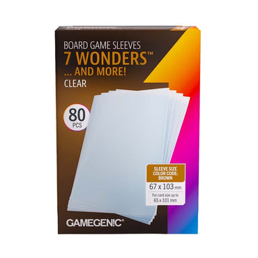 Gamegenic: Board Games Sleeves: 7 Wonders Clear