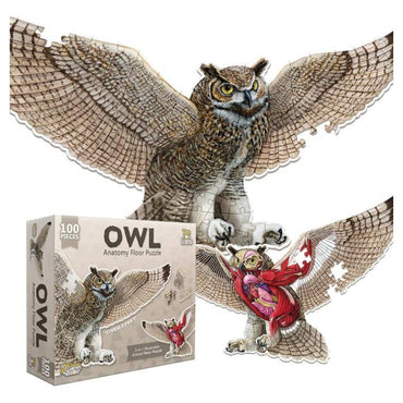 Puzzle: Animal Anatomy: Floor Puzzle: Owl 100pc