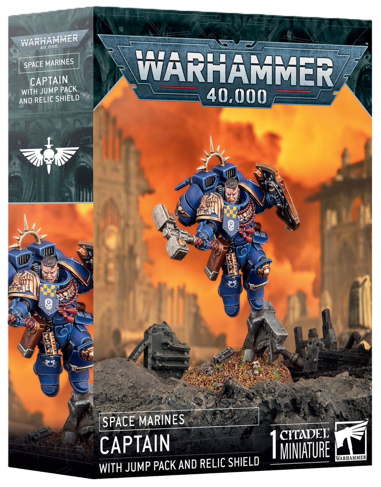Space Marine: Captain With Jump Pack and Shield 48-102