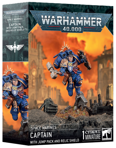 Space Marine: Captain With Jump Pack and Shield 48-102