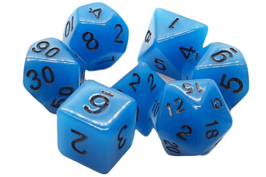 Old School Dice Glow Dice