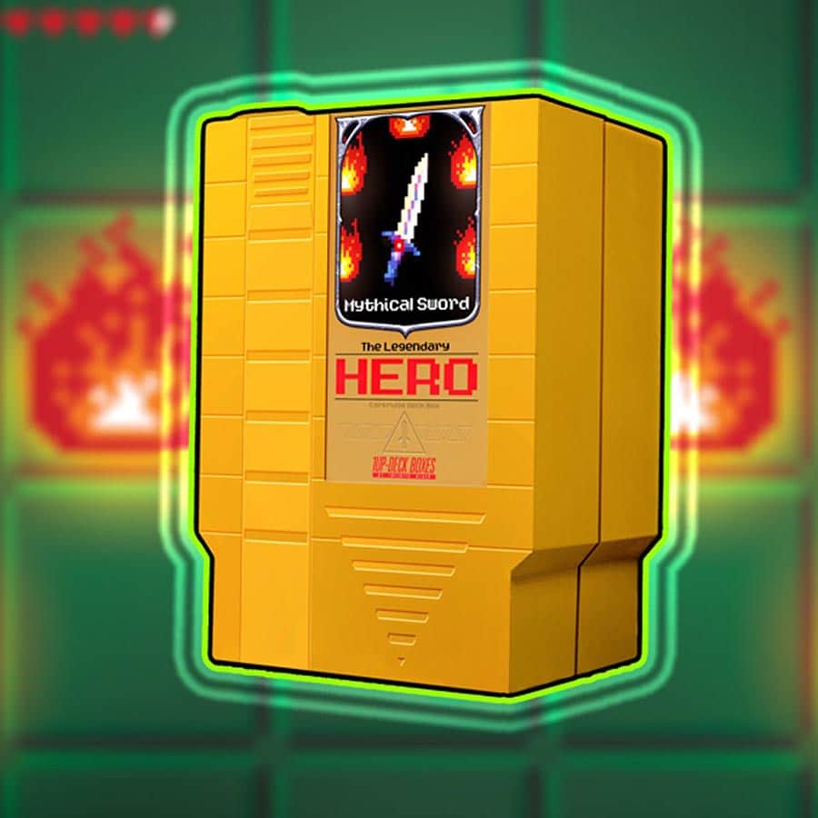 ONE-UP GAMES: DECK BOX GOLD LEGENDARY HERO