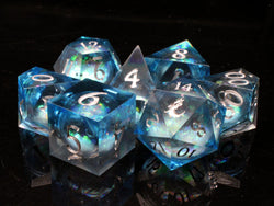Old School Dice: Sharp Edge Liquid Infused Dice