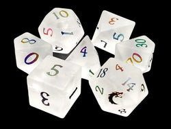 Old School Dice Gem Stone Dice