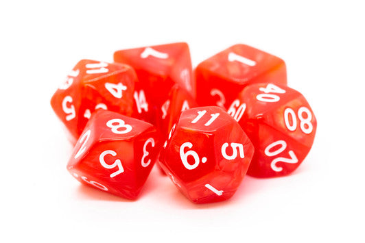Old School Dice: Pearl Drop Dice