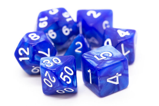 Old School Dice: Pearl Drop Dice