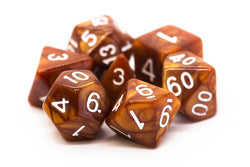 Old School Dice: Pearl Drop Dice